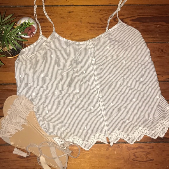 LC Lauren Conrad Tops - Lauren Conrad Blouse| Pin Striped